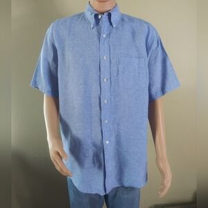 Brooks Brothers Short Sleeve Shirt Men's Size L